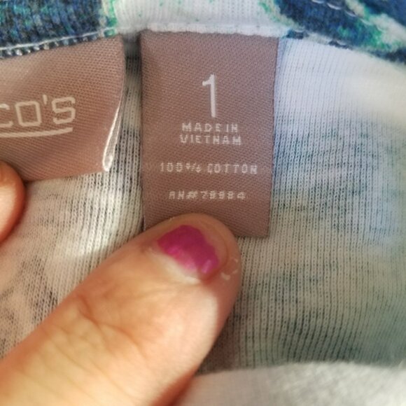 Chicos blouse size S 100% Cotton - Picture 7 of 8